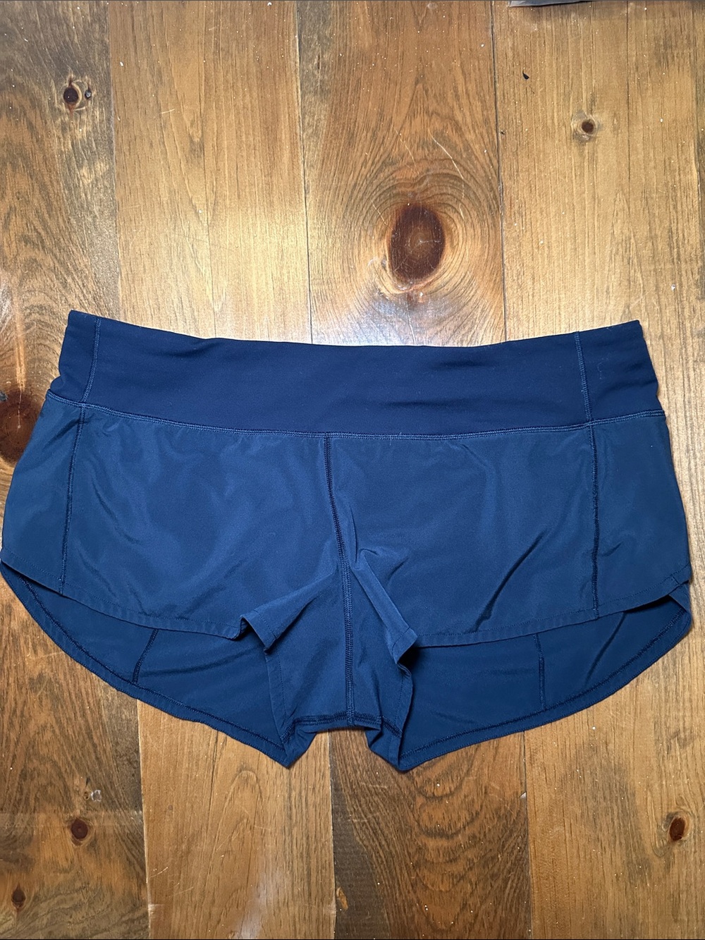 Lululemon Women's Navy Speed Up Low Rise Running Shorts